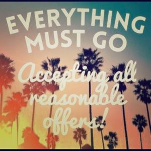 Everything must go!!